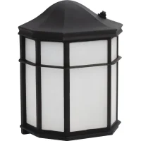 (image for) Black Incandescent Wall Lantern with Photocell