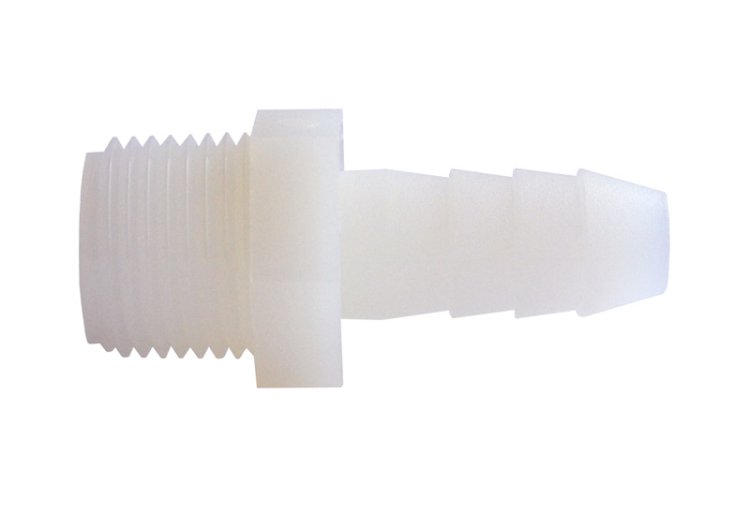 Nylon 3/8 in. Dia. x 3/8 in. Dia. Adapter 1 pk