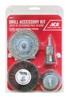 Ace Assorted in. Wire Wheel Brush Set Steel 4500 rpm 4 pc