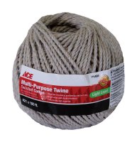 21 in. Dia. x 180 ft. L White Twisted Cotton Twine