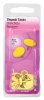 0.375 in. L Yellow Steel Thumb Tacks 40 pk