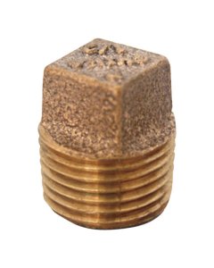 1 in. MPT Brass Square Head Plug