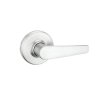 Satin Chrome Steel Passage Lever Delta