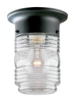 Matte Black Switch Incandescent Jelly Jar Light