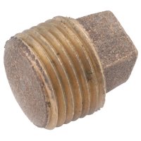 (image for)  1 in. MPT in. Brass Square Head Plug