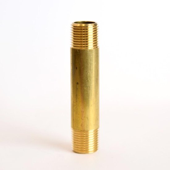 (image for)  3/8 in. MPT X 3/8 in. D MPT Yellow Brass Nipple 3 in. L