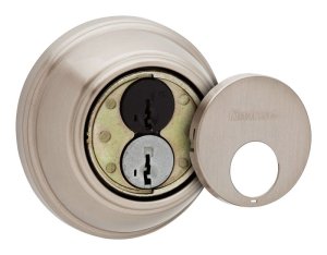 SmartKey Satin Nickel Metal Deadbolt - Masterkey Type