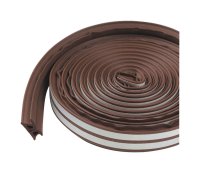 Brown Rubber Weatherstrip For Windows 17 ft. L x 3/8 in.
