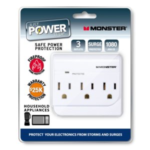 Monster Just Power It Up 1080 J 3 outlets Surge Tap