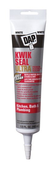 Kwik Seal Ultra White Siliconized Acrylic Kitchen and Bath S