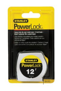 PowerLock 12 ft. L x 0.75 in. W Tape Measure Silver 1 pk