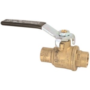 FULL PORT BALL VALVE, SWEAT, 1-1/2 IN.