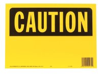 OSHA English Yellow Informational Sign 10 in. H x 14 in. W