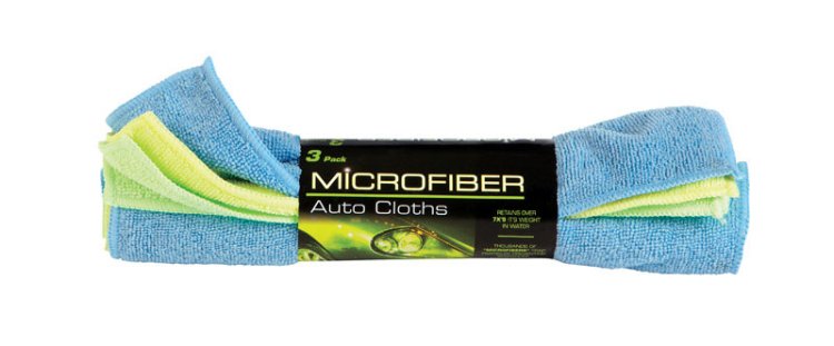 Microfiber Auto Cleaning Cloth 12 in. L x 16 in. W 3 pk