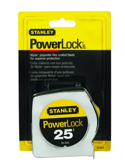 PowerLock 25 ft. L x 1 in. W Tape Measure Silver 1 pk