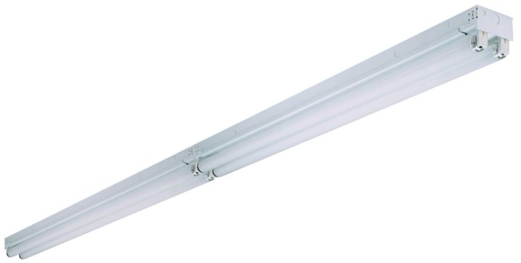 96 in. L White Hardwired Fluorescent T8 Light