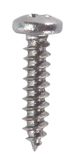 No. 4 x 1/2 in. L Slotted Hex Washer Head Stainless Stee