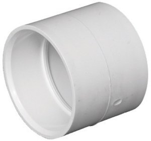 Schedule 40 3 in. Hub x 3 in. Dia. Hub PVC Coupli