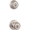 Tylo Satin Nickel Door Knob Combo Pack Featuring SmartKey