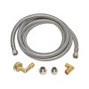 (image for) 3/8 in. Compression x 3/8 in. Dia. MIP 72 in. Braided Stainl