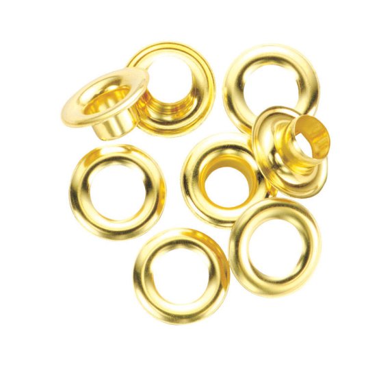 1/2 in. Dia. x 0.5 in. Dia. Brass Grommet 24 count