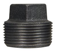 3/4 in. MPT Black Malleable Iron Plug