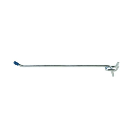 Silver Steel 8 in. Peg Hooks 2 pk