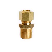 (image for)  3/8 in. Compression X 3/8 in. D Male Brass Connector