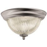 11-3/8 in. Dome Ceiling Fixture Brushed Nickel