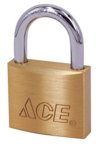 0.75 in. H x 3/4 in. W x 3/4 in. L Brass Double Locking Padl