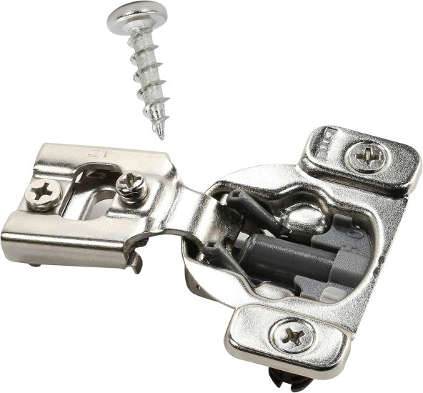 (image for) 1/2" Overlay Soft Close 105 Degree Concealed Cabinet Hinge 6-Way Adjustable (10 Pack)