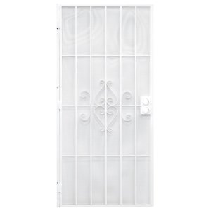 Precision 81-3/4 in. H x 36 in. W Regal White Steel Security Doo