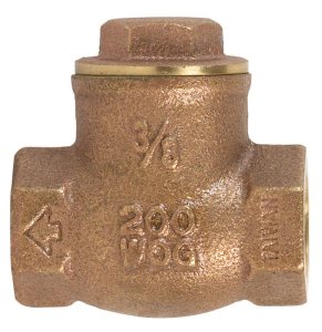 3/8 in. Dia. x 3/8 in. Dia. Brass Swing Check Valve