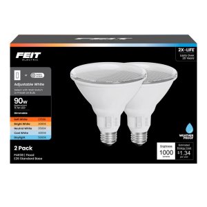 (image for) PAR38 E26 (Medium) LED Bulb Adjustable White 90 Watt Equivalence 2 pk