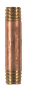 3/8 in. MPT x 3/8 in. Dia. x 3 in. L MPT Brass Nipple