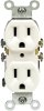 (image for) 15 amps 125 volt Duplex White Outlet 5-15R 1 pk