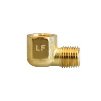 (image for)  1/4 in. FPT X 1/4 in. D MPT Brass 90 Degree Street Elbow
