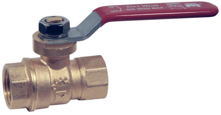 3/8 in. Brass Threaded Ball Valve Full Port