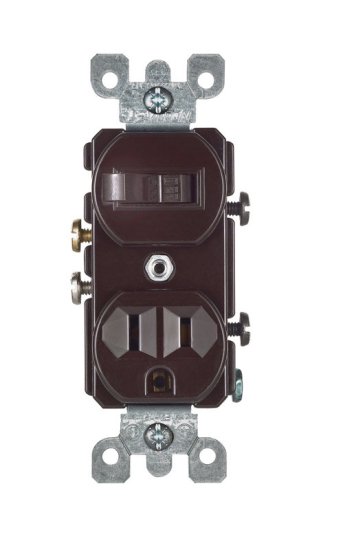 15 amps Combination Switch Brown 1 pk