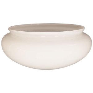 3-7/8 in. Handblown White Mushroom Shade with 7-3/4 i