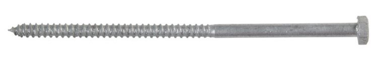 1/4 in. x 6 in. L Hex Hot Dipped Galvanized Steel Lag Sc