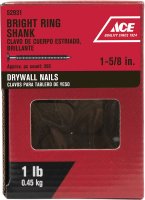 1-5/8 in. Drywall Bright Nail Flat 1 lb.