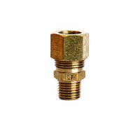 (image for)  1/2 in. Compression in. X 1/4 in. D MPT Brass Connector