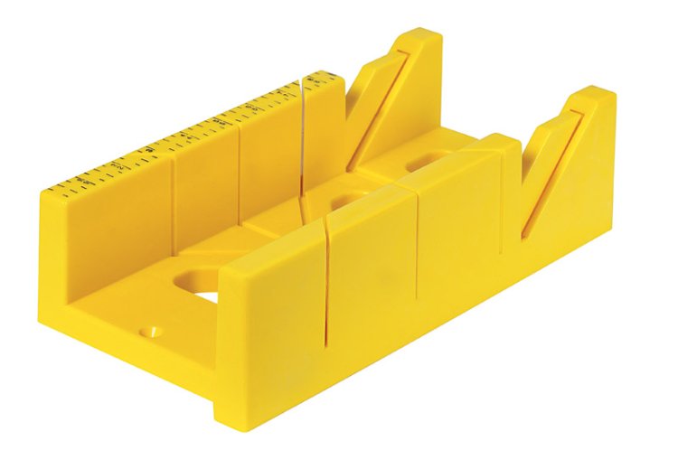 12 in. L x 4 in. W Plastic Mitre Box Yellow 1 pc.