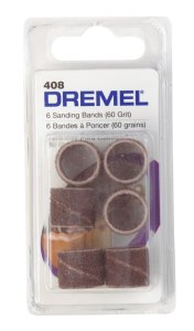 0.5 in. Dia. x 1/2 in. L Emery Drum Sander Bands 60 Grit