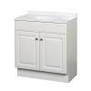 White Vanity Combo 30 in. W x 18 in. D x 35 in. H