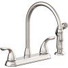 2-Handle Standard Kitchen Faucet in Chrome