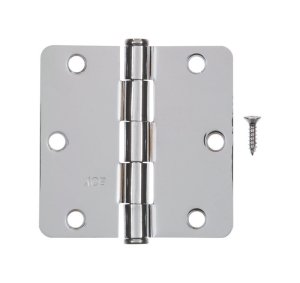 3-1/2 in. L Polished Residential Door Hinge 1 pk