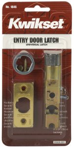 Bright Brass Gold Steel Entry Latch 1 pk