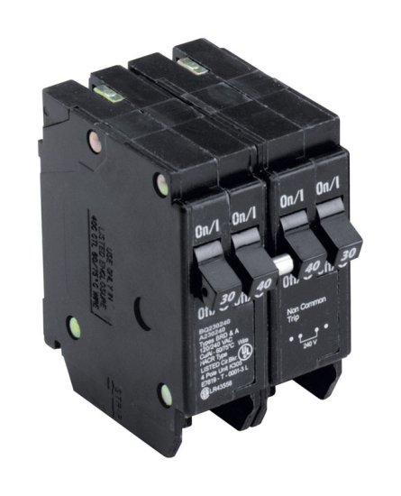 30/40 amps Plug In 4-Pole Circuit Breaker Eaton Cutler-Hammer